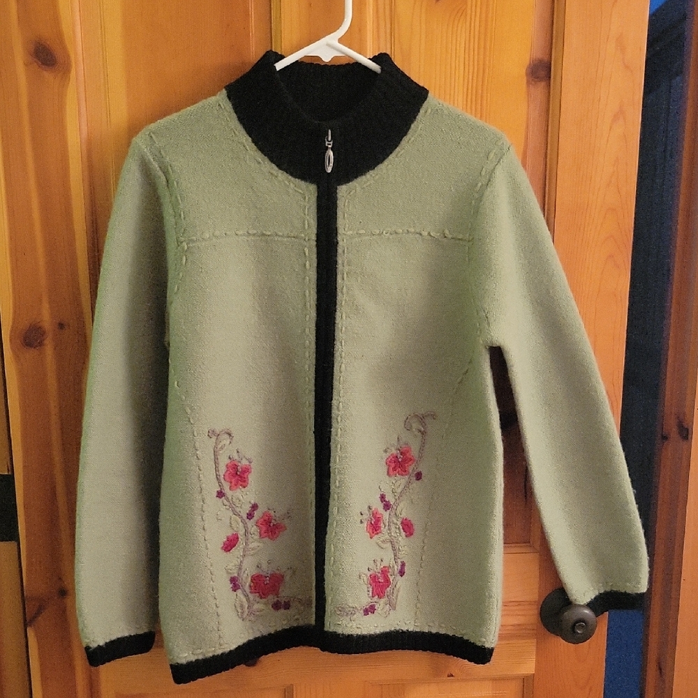 Christopher & Banks Olive Knit Sweater